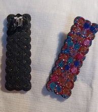 Load image into Gallery viewer, Handmade Rhinestone and Felt cluster Clip On Earrings
