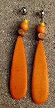 Load image into Gallery viewer, Handmade long 7 inch Boho Clip On Dangle Earrings
