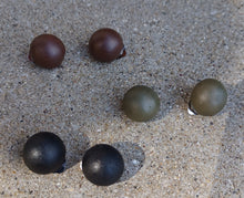 Load image into Gallery viewer, Handmade handpainted  Wooden Ball Clip On Earrings Set of 3
