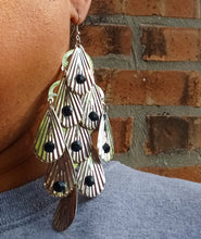 Load image into Gallery viewer, Vintage chandelier boho Dangle Earrings pierced ears

