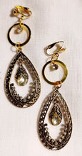 Load image into Gallery viewer, Vintage Boho Clip On Dangle Earrings gold
