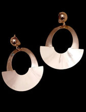 Load image into Gallery viewer, Chunky Metal Hoop Clip On Earrings Silver

