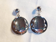 Load image into Gallery viewer, Abstract Modern Clip On Dangle Earrings silver
