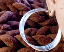 Load image into Gallery viewer, Vintage style multi hoop design Dangle Earrings pierced ears silver
