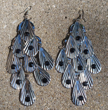 Load image into Gallery viewer, Vintage chandelier boho Dangle Earrings pierced ears
