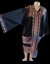 Load image into Gallery viewer, Vintage Kaftan Dress, Handmade Polyester Poplin, Free Size

