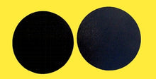 Load image into Gallery viewer, Handmade Minimalist Large Black wooden Disc Earrings pierced ears
