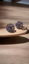 Load image into Gallery viewer, Antique style Large Chunky Crystal Stud Clip On Earrings
