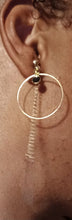 Load image into Gallery viewer, Light and small  minimalist gold Metal  Hoop Clip On Earrings handmade
