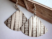 Load image into Gallery viewer, Extra Large Wooden Afrocentric Design Abstract Earrings
