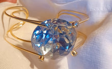 Load image into Gallery viewer, Giant abstract rhinestone cluster bracelet
