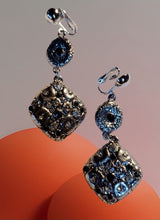 Load image into Gallery viewer, Modern Brutalist Clip On Dangle Earrings
