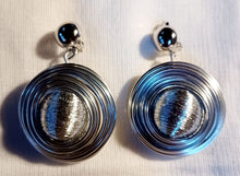 Load image into Gallery viewer, Handmade Abstract Wire Clip On Dangle Earrings
