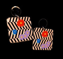 Load image into Gallery viewer, Abstract Pop Art Acrylic Statement Earrings (pierced ears)
