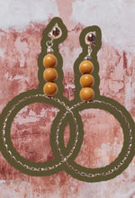 Load image into Gallery viewer, Extra Large Handmade Boho Hoop Clip On Earrings
