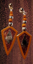 Load image into Gallery viewer, XLarge handmade crinkle Metal Clip On Earrings Silver
