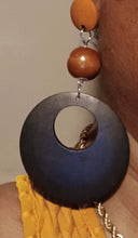 Load image into Gallery viewer, Handmade Natural Hoop Earrings Minimalist (pierced ears)
