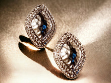 Load image into Gallery viewer, Classy Silver Hammered Stud Clip On Earrings medium
