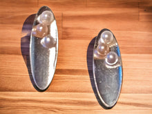 Load image into Gallery viewer, Mid century style Faux pearl Stud Clip On Earrings silver
