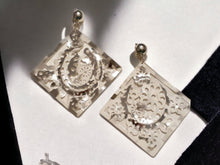 Load image into Gallery viewer, Handmade Abstract Modern Clip On Dangle Earrings
