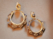 Load image into Gallery viewer, Classic Clip On Small Bamboo Hoop Earrings gold

