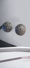 Load image into Gallery viewer, Abstract Silver metal  Stud Clip On Earrings

