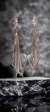 Load image into Gallery viewer, Handmade silver Metal diamond shaped Multi Hoop Clip On Earrings
