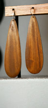 Load image into Gallery viewer, Extra Large 4 inch Teakwood Dangle Earrings
