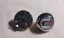 Load image into Gallery viewer, Chunky Handmade black lives matter clip on studs

