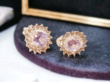 Load image into Gallery viewer, Rhinestone Stud Clip On Earrings clear/silver

