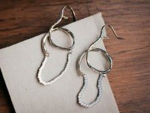 Load image into Gallery viewer, Abstract Modern design Dangle Earrings pierced ears
