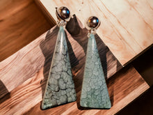 Load image into Gallery viewer, Abstract Ice Acrylic  Earrings Clip on Style
