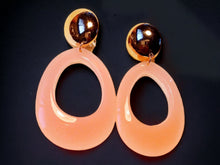 Load image into Gallery viewer, Chunky Handmade Acrylic Hoop Clip On Earrings bubble gum pink

