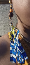 Load image into Gallery viewer, Handmade Ankara Fabric Tassel Clip on Earrings
