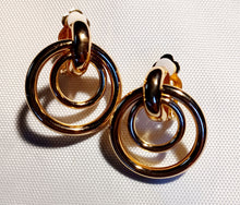 Load image into Gallery viewer, Classic Clip On Small multi Hoop Earrings Gold
