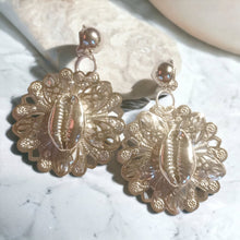 Load image into Gallery viewer, Small Handmade Cowrie Shell Clip On Earrings
