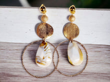 Load image into Gallery viewer, Handmade Acrylic Dangle and Hoop Clip On Earrings
