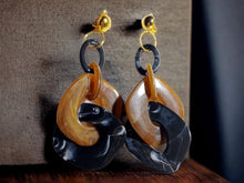 Load image into Gallery viewer, Giant Handmade Chunky Acrylic Chain Earrings Clip On
