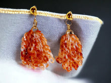 Load image into Gallery viewer, Handmade Acrylic Chain cluster Clip On Earrings
