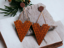 Load image into Gallery viewer, Boho Wood Clip On Dangle Earrings
