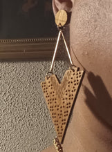 Load image into Gallery viewer, Boho Wood Clip On Dangle Earrings

