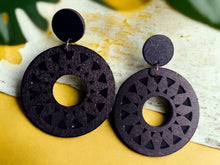 Load image into Gallery viewer, Handmade Boho Clip On Dangle Earrings black
