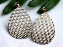 Load image into Gallery viewer, Extra Large Handmade Hammered Metal Disc Clip On Earrings gold
