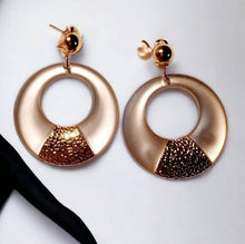 Load image into Gallery viewer, Handmade Acrylic Hoop Clip On Earrings silver
