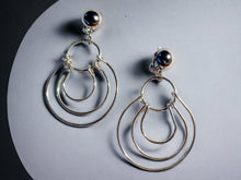 Load image into Gallery viewer, Small Minimalist Silver Metal Multi Hoop Clip On Earrings
