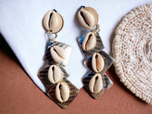 Load image into Gallery viewer, Handmade Ankara Fabric Tassel Clip on Earrings
