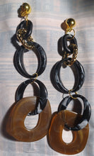 Load image into Gallery viewer, Handmade Acrylic Dangle Clip On Earrings 6 inch
