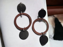 Load image into Gallery viewer, Handmade Clip On Wood Minimalist Earrings
