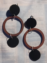 Load image into Gallery viewer, Handmade Clip On Wood Minimalist Earrings
