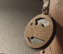 Load image into Gallery viewer, Unique handpainted Musical Notes Music Lovers Wooden Earrings Clip On
